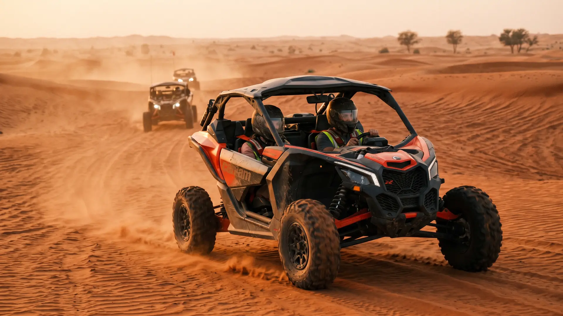 Can-Am Maverick R 240hp flagship buggy in the Dubai desert